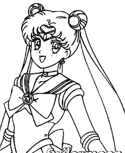 sailormoon 6a coloring page