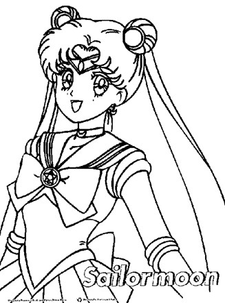 sailormoon 6a coloring page
