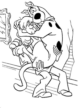 scooby doo shaggy coloring pages