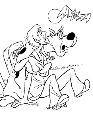 scooby doo shaggy coloring pages