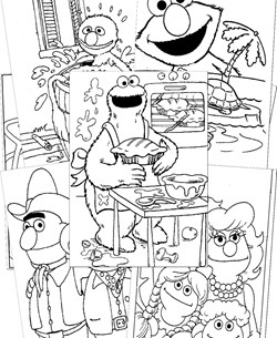 Sesame Street Coloring Pages