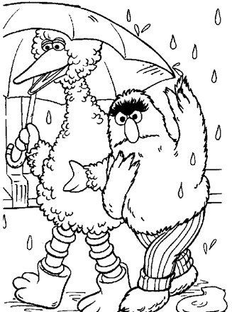 sesame street coloring page