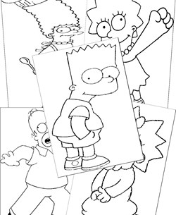 Simpsons Coloring Pages