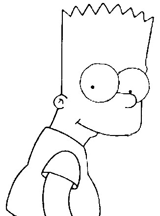 Simpsons Coloring Page Bart Simpson All Kids Network
