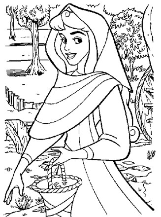 Briar Rose Coloring Pages