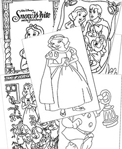 Snow White Coloring Pages