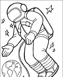 Space Coloring Pages