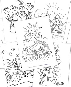 Spring Coloring Pages