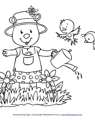 spring coloring pages print spring pictures to color all kids
