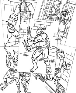 Teenage Mutant Ninja Turtles Coloring Pages