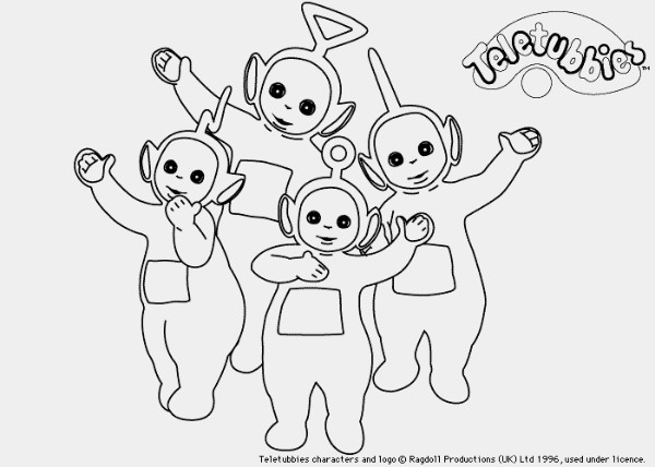 Teletubbies Coloring Page Teletubbies Go Bye Bye All Kids Network