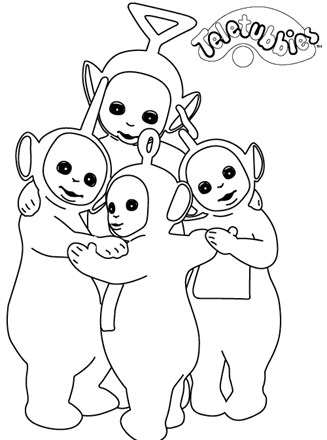 teletubbies coloring page