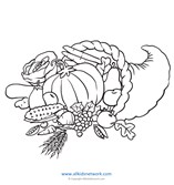 Cornucopia Coloring Page