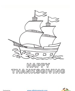 Mayflower Coloring Page