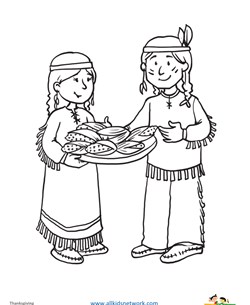 Native Americans Coloring Page