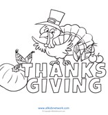 Thanksgiving Coloring Page