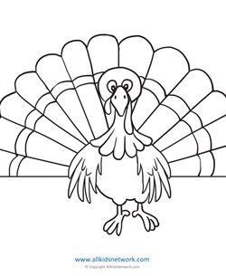 Turkey Coloring Page