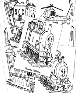 Thomas The Train Coloring Pages