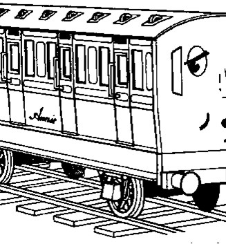 thomas the train annie coloring page
