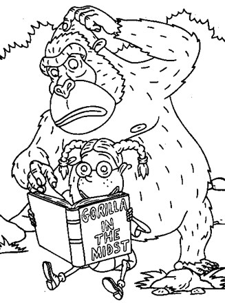 thornberrys gorilla coloring page