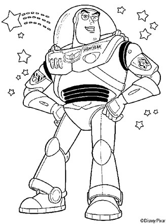 toy story coloring page  buzz lightyear  all kids network