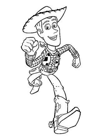 toy story coloring page woody