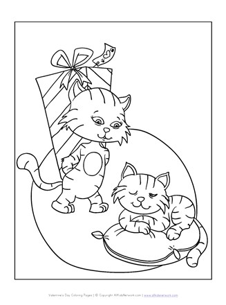 57 Cat Valentine Coloring Pages  Free