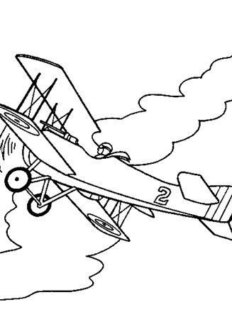 airplane coloring page