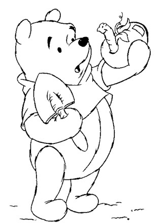 winnie the pooh apple coloring page