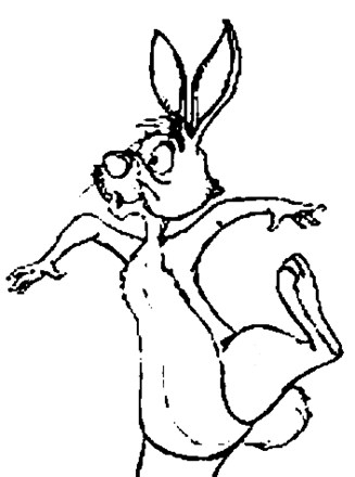 winnie the pooh coloring page winnie the pooh rabbit all kids network