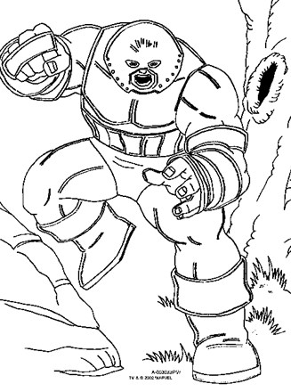 x men juggernaut coloring page
