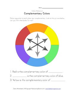 complementary colors worksheet