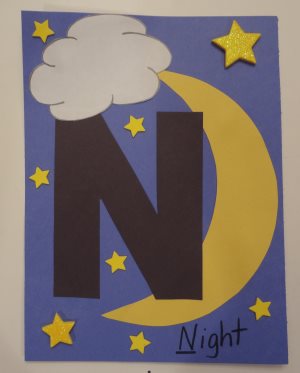 Letter N Night Craft  All Kids Network