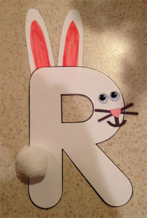 Letter R Rabbit Craft | All Kids Network