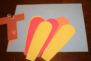 t is for turkey craft all kids network letter t craft