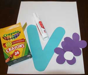 Letter V Vase Craft All Kids Network