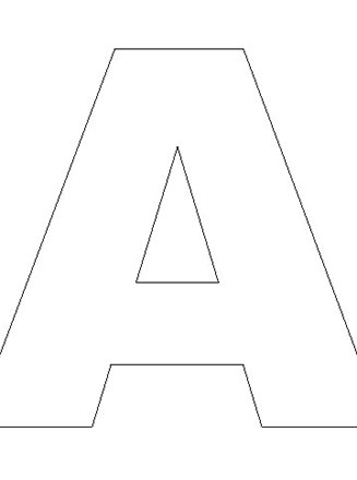 Letter A Template
