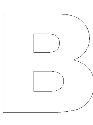 Letter B Template