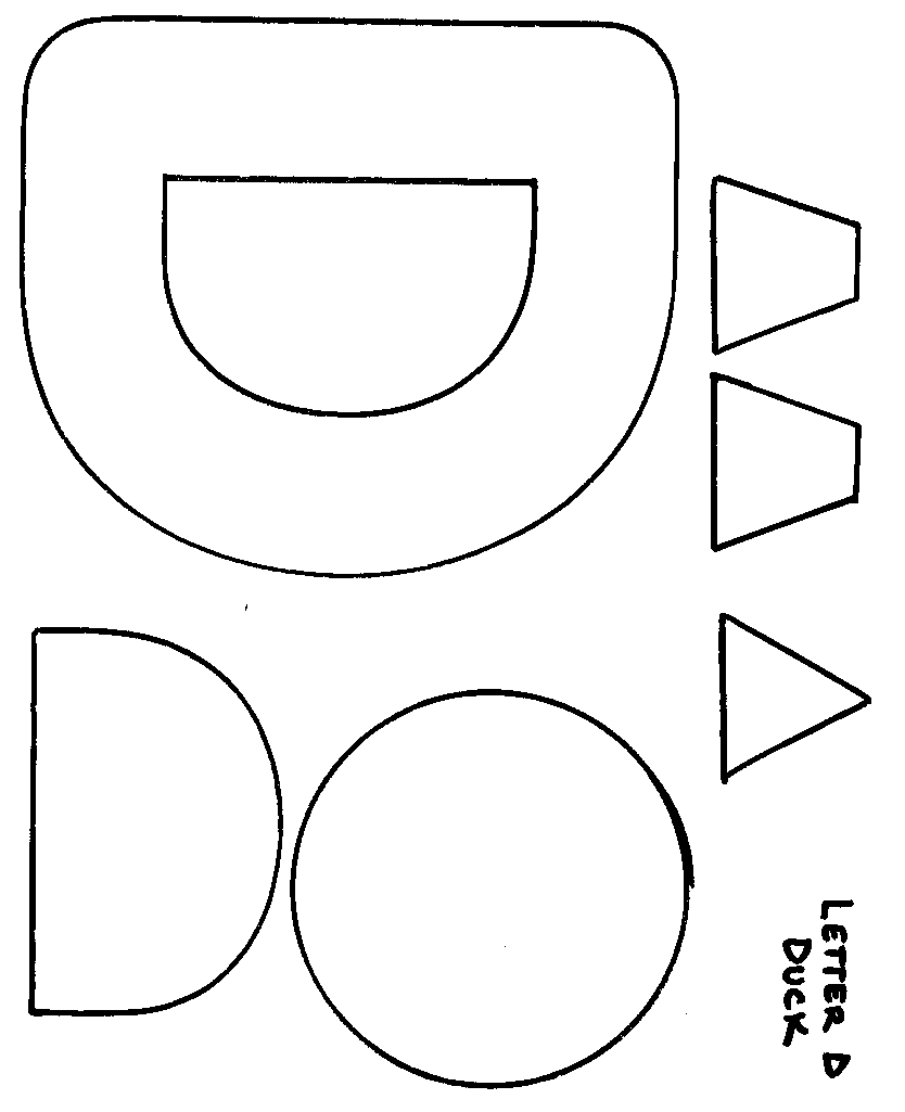 Letter D Template For Kids