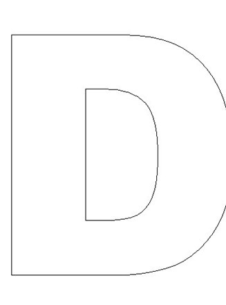 Letter D Template