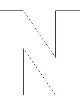 Letter N Template