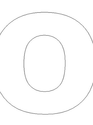 Letter O Template