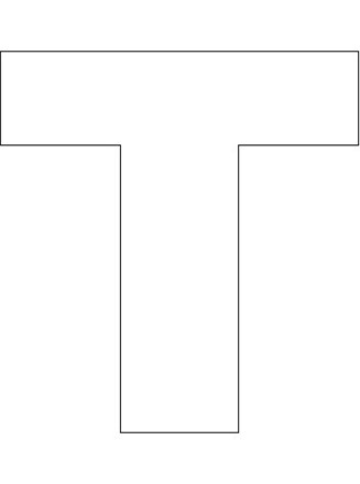 Letter T Template