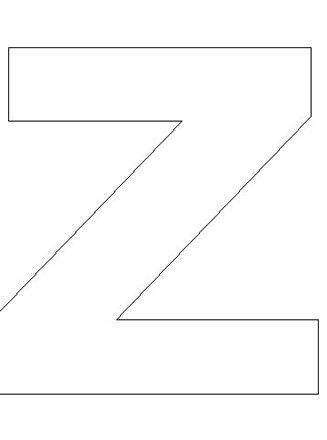 Letter Z Zebra Craft Template  Lemonwho