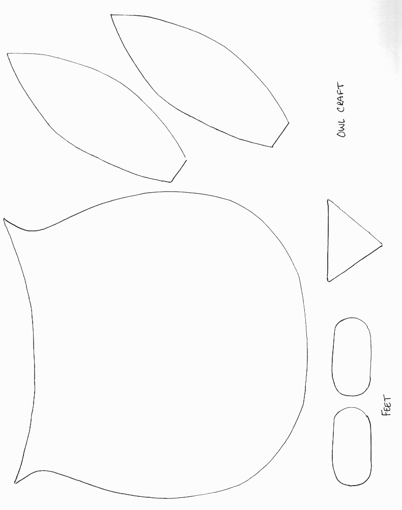 Owl Template For Kids PDF Template