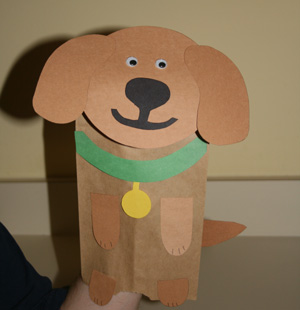 Dog Paper Bag Puppet Templates - Paper Bag - Free Transparent PNG Clipart  Images Download