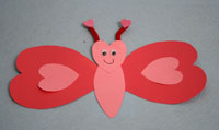 valentine butterfly craft