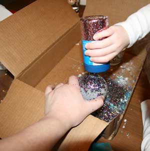 christmas ornaments glitter