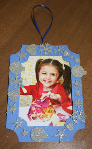 Santa Picture-Frame Ornament Craft