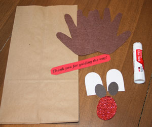 Rudolph the Reindeer Paper Bag Puppet Template Kids' - Etsy Sweden